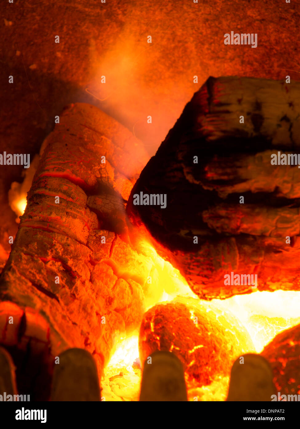 Multi fuel stove coal fire Stock Photo Alamy