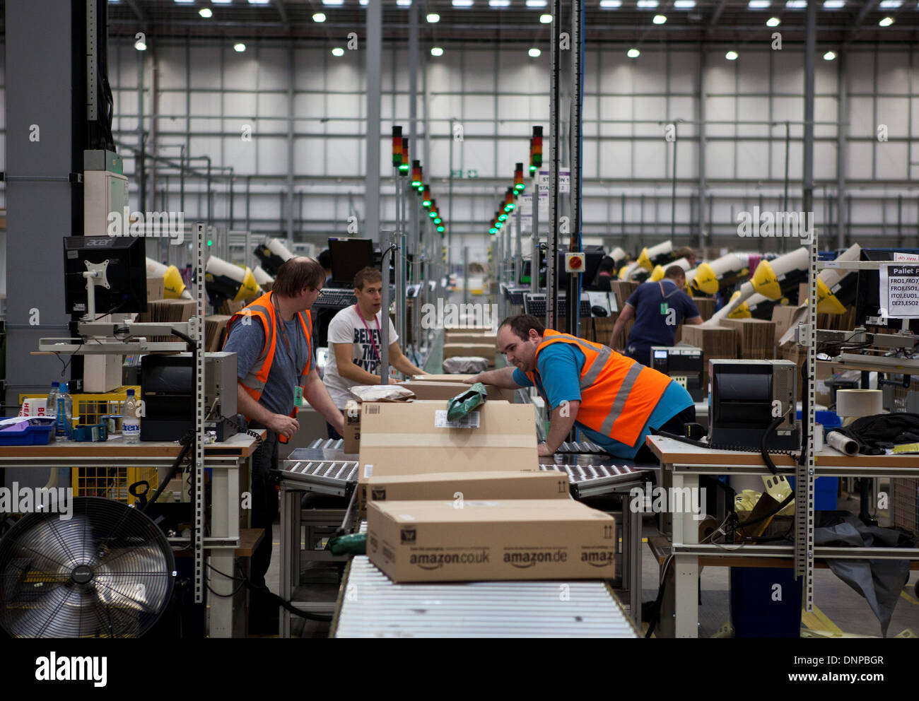 Fascinating behind the scenes picture of the Amazon Distribution Centre ...