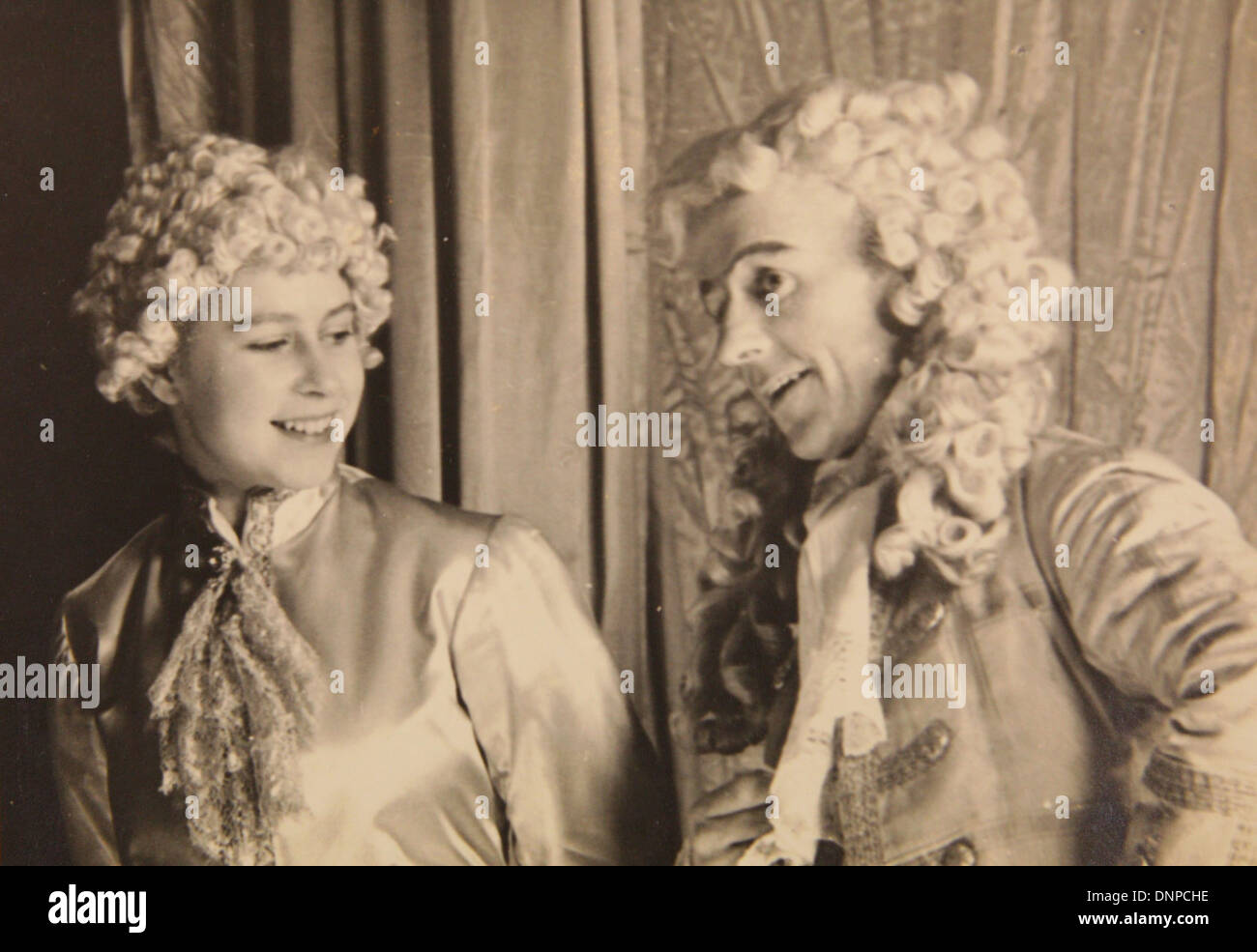 A photograph of Princess Elizabeth in the play Aladdin, 1943 Stock Photo