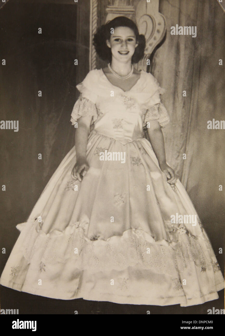 Collect photograph of Princess Margaret in the play Old Mother Red Riding Boots, 1944 Stock Photo