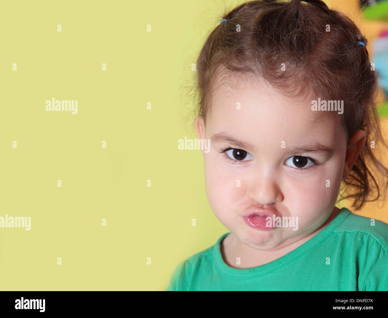 portrait of a beautiful caucasian girl pouting Stock Photo - Alamy