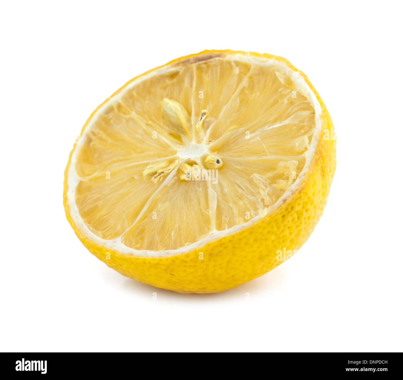 Dried lemon, dry lemon slice isolated Stock Photo - Alamy