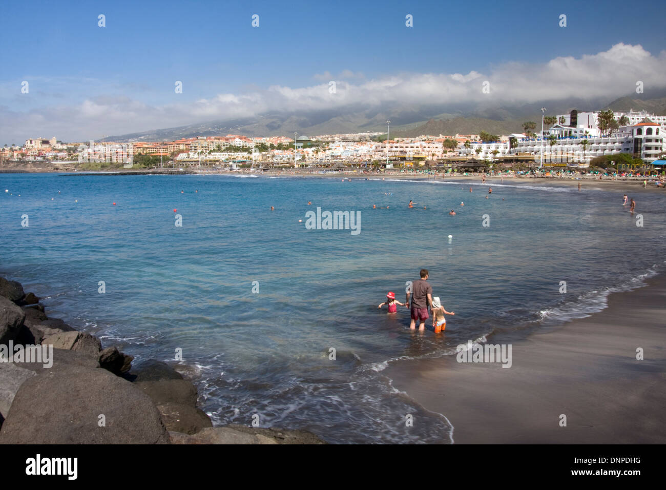 Playa de Torviscas, southern Tenerife, Spain Stock Photo