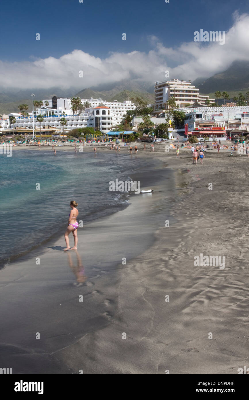 Playa de Torviscas, southern Tenerife, Spain Stock Photo