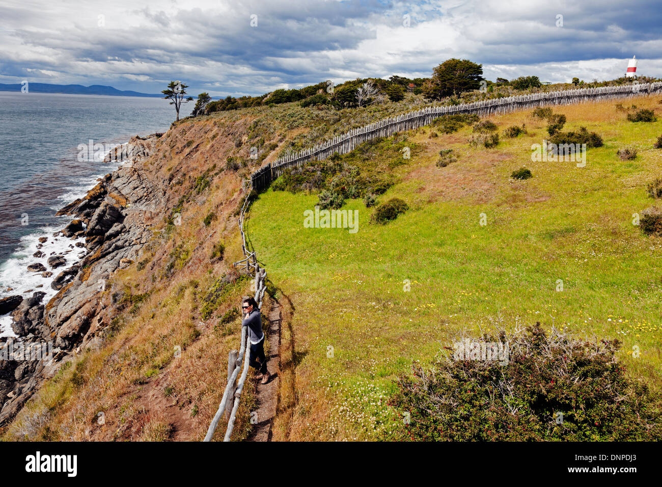 Chile, Magallanes and Antartica, Fort Bulnes Stock Photo