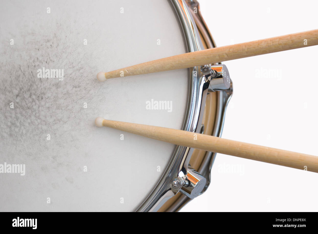 snare drum and drumsticks Stock Photo Alamy