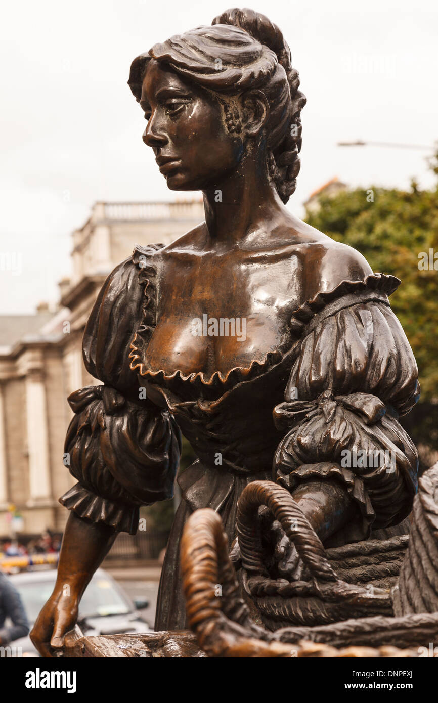 Molly Malone statue, Grafton street, Dublin, Ireland, Europe Stock