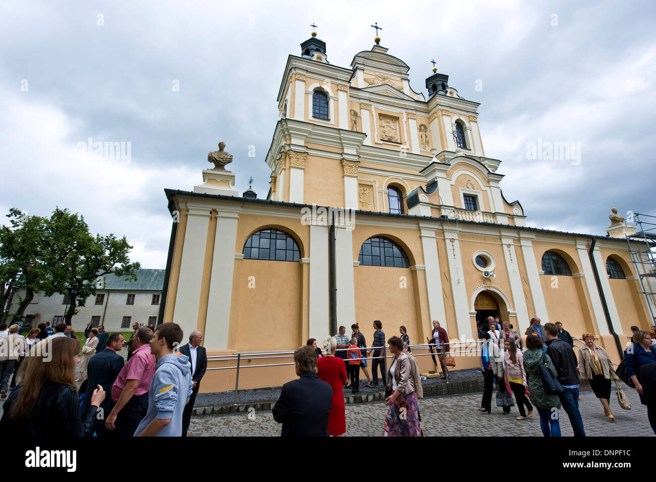 The Church of Saint Mary in Opole Lubelskie, Eastern Poland. Stock Photo