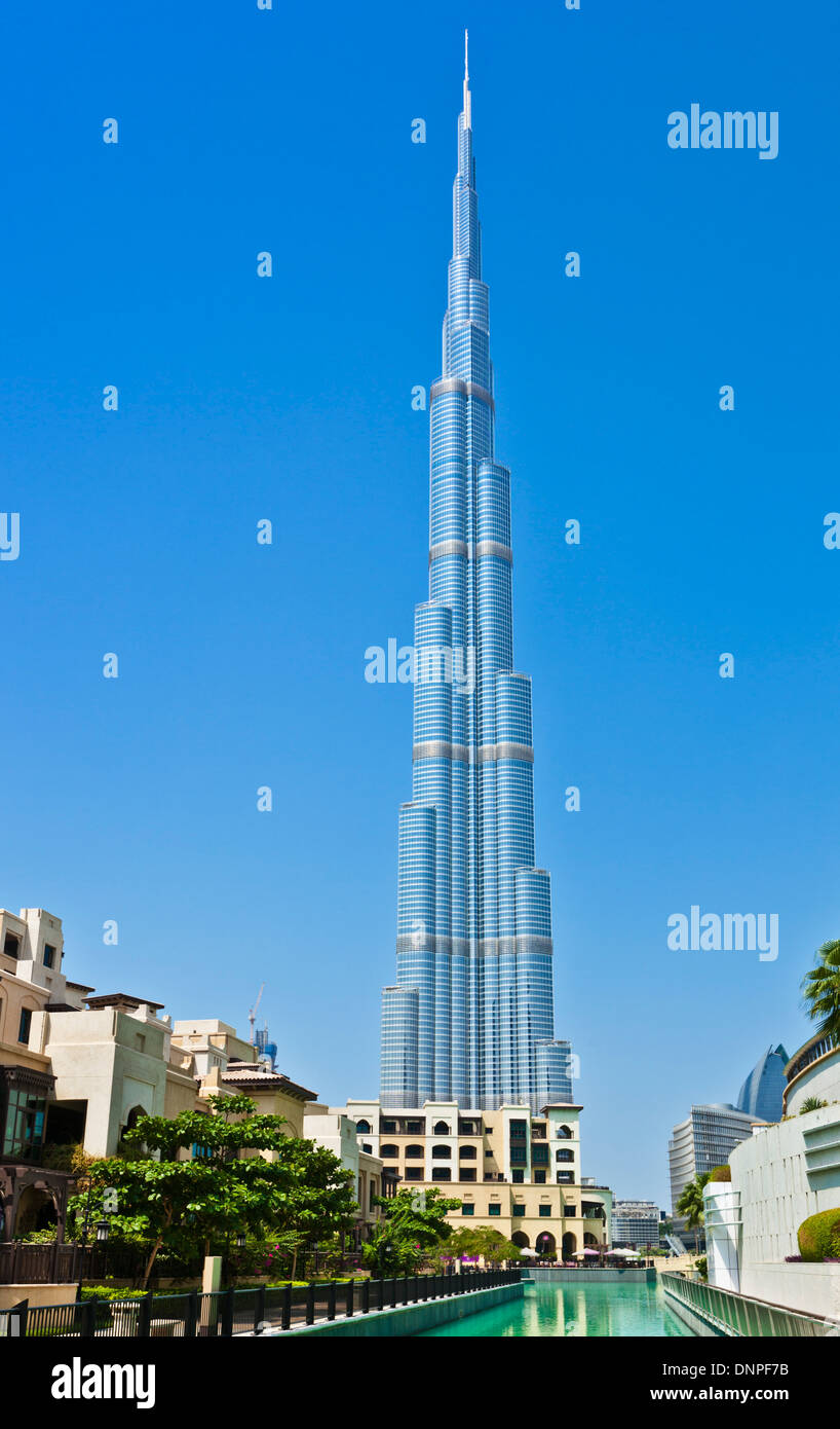 Dubai Mall dubai Burj Khalifa complex Dubai, United Arab Emirates, UAE middle east Stock Photo