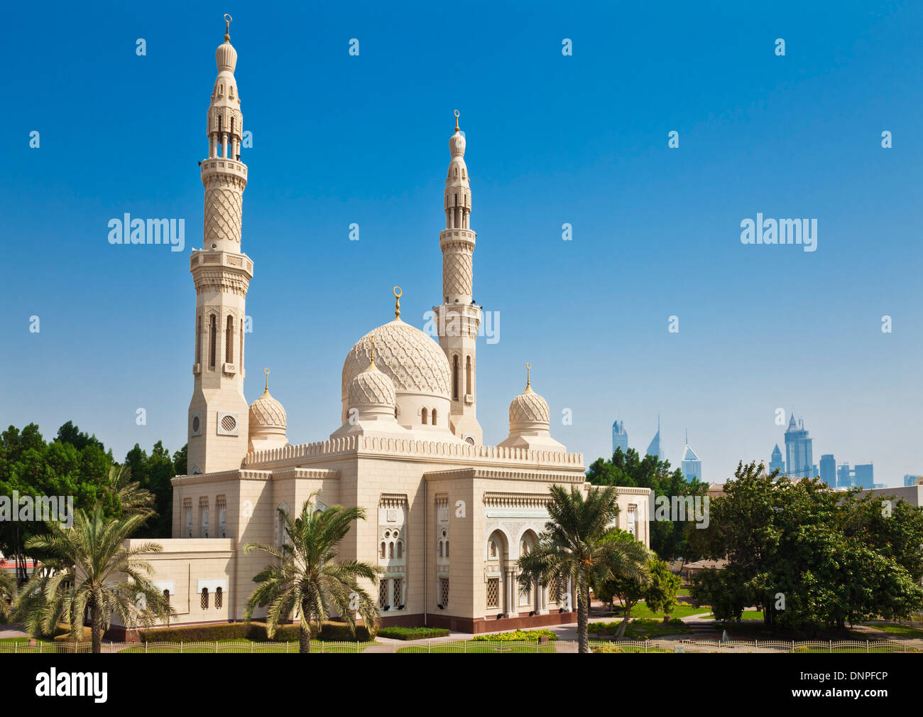 Dubai Jumeirah Mosque, Dubai, United Arab Emirates, UAE, Middle east Stock Photo
