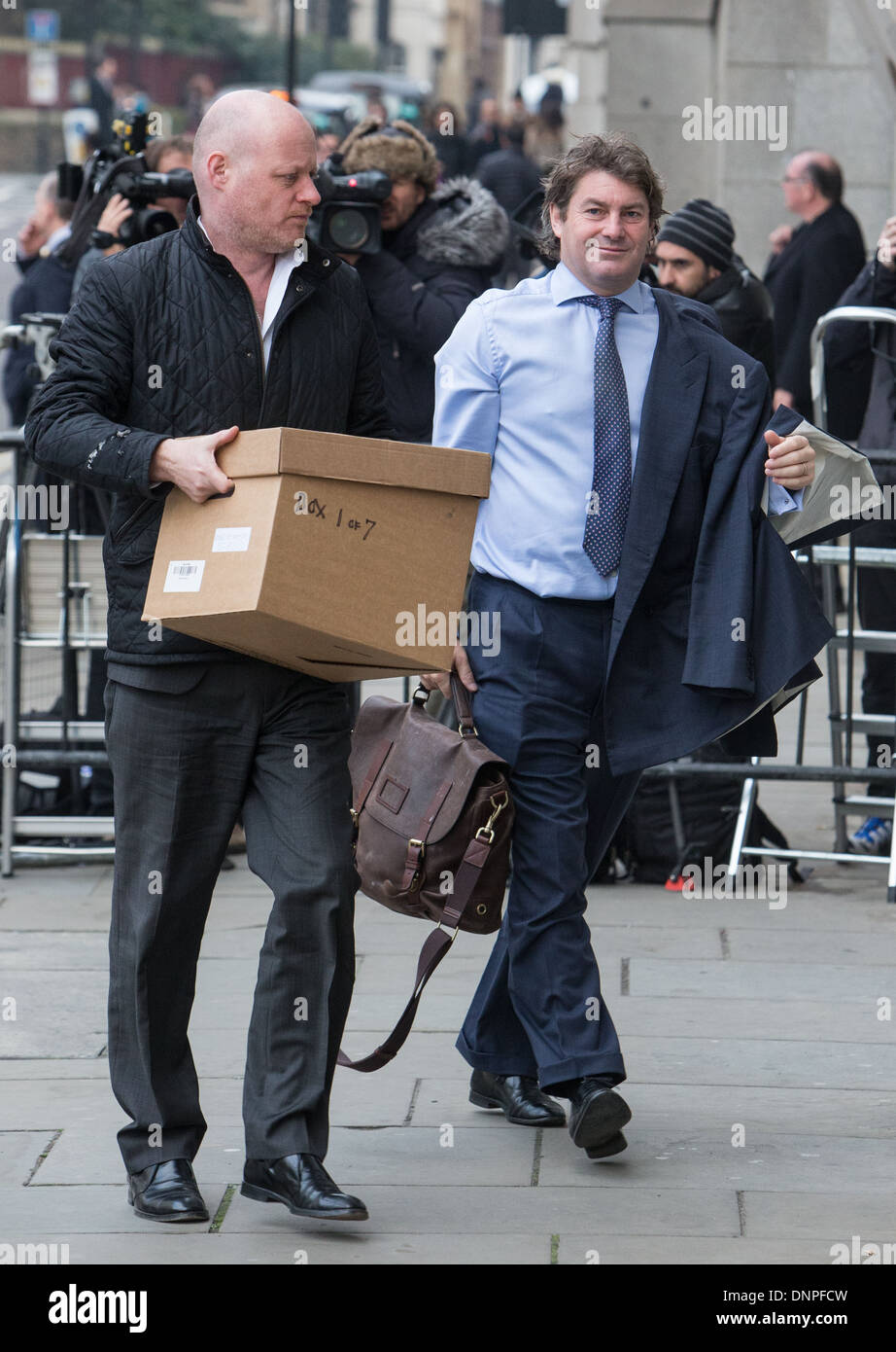 Charlie Brooks arrives at the Old Bailey for the hacking trial Stock Photo