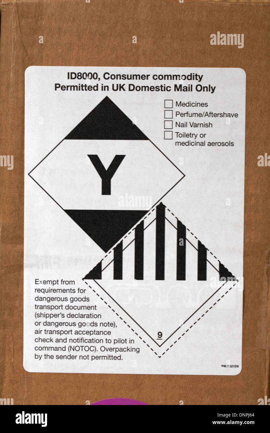 Dangerous Goods Label High Resolution Stock Photography and Images - Alamy