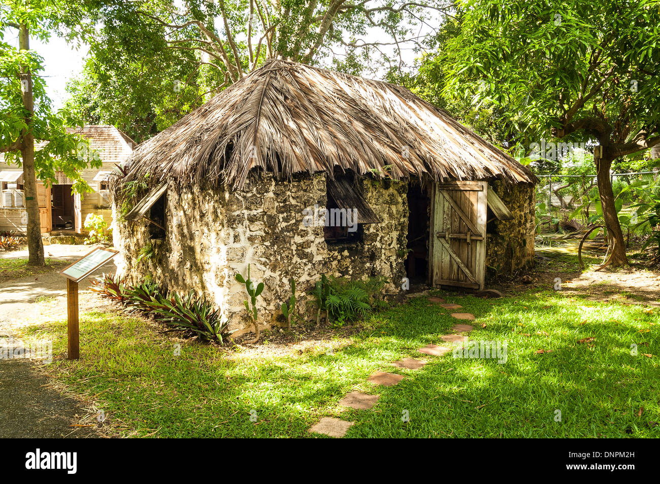 Slave Hut, Tyrol Cot Heritage Village, St Michael, Barbados Stock Photo