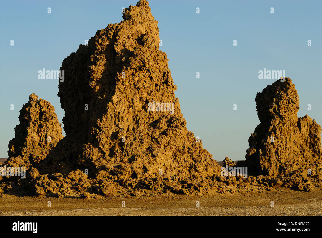 Limestone chimneys in Lake Abbe in Djibouti, horn of Africa Stock Photo Alamy