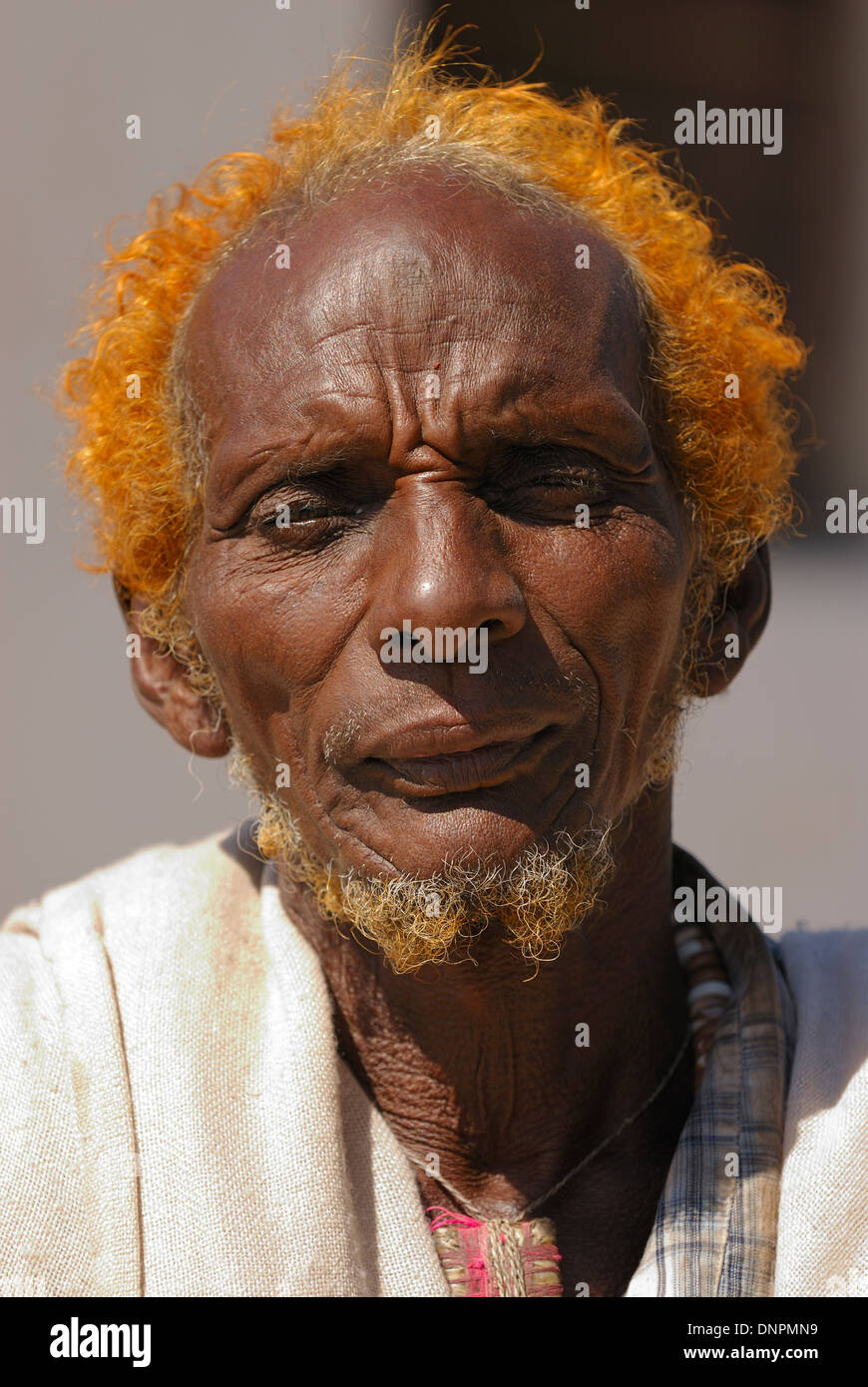 Issa man in Dikhil town in the south of Djibouti, Horn of Africa Stock Photo