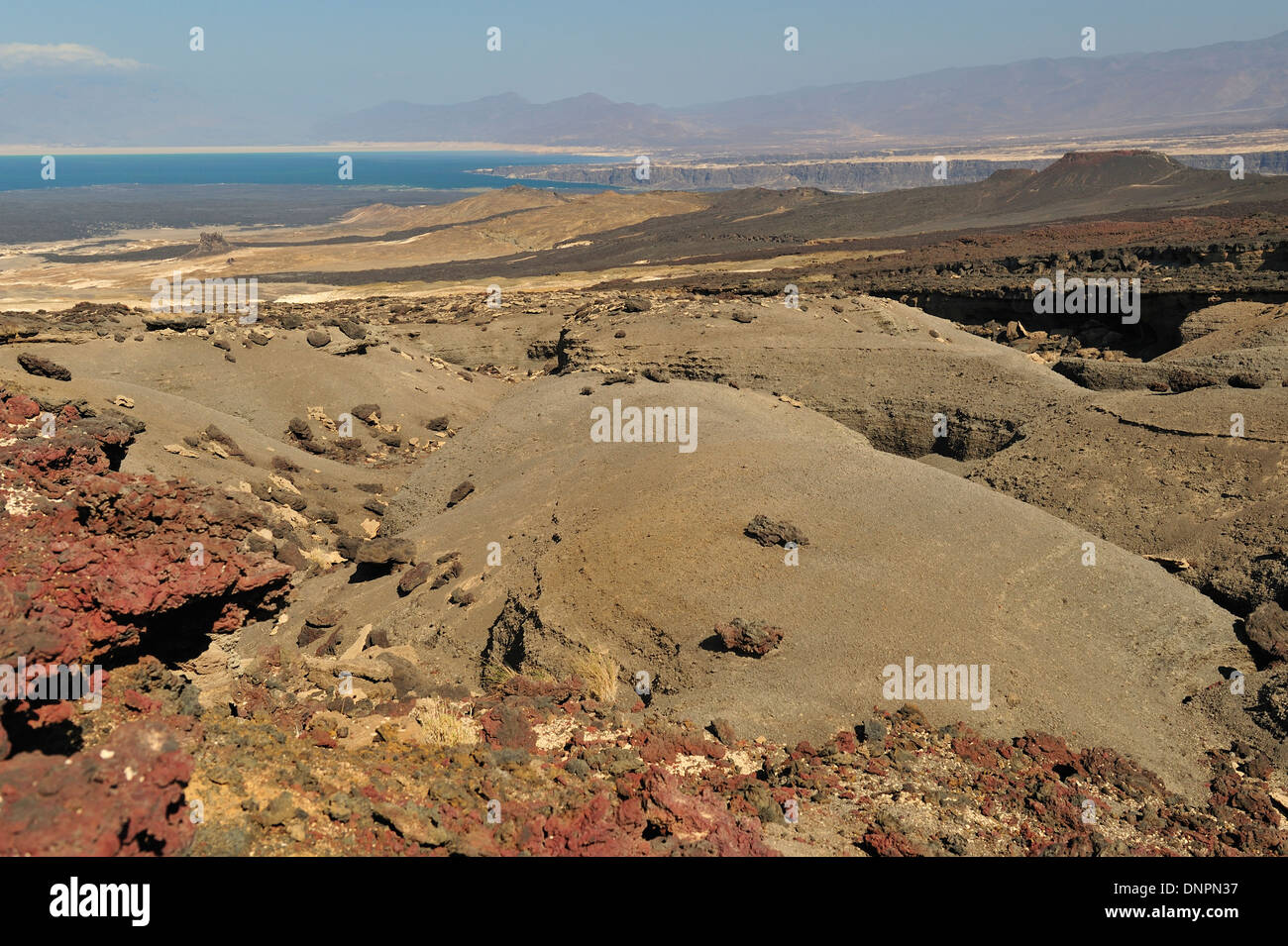 View on Lake Goubhet, Djibouti, Horn of Africa Stock Photo