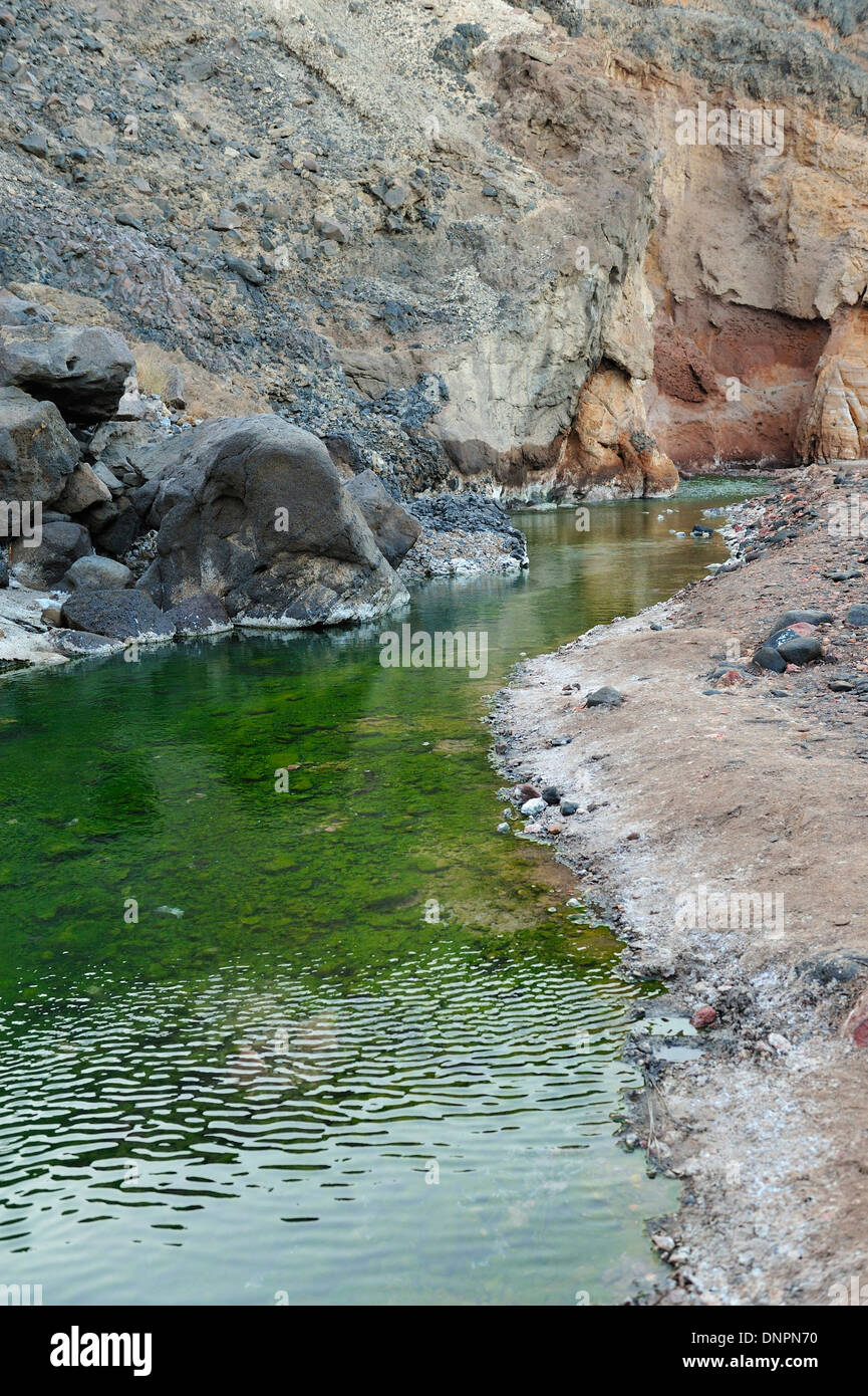 Lake in the Day forest in Djibouti, Horn of Africa Stock Photo