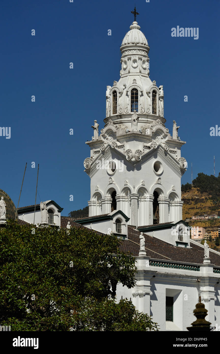Cathedral of Quito city, capital of Ecuador Stock Photo