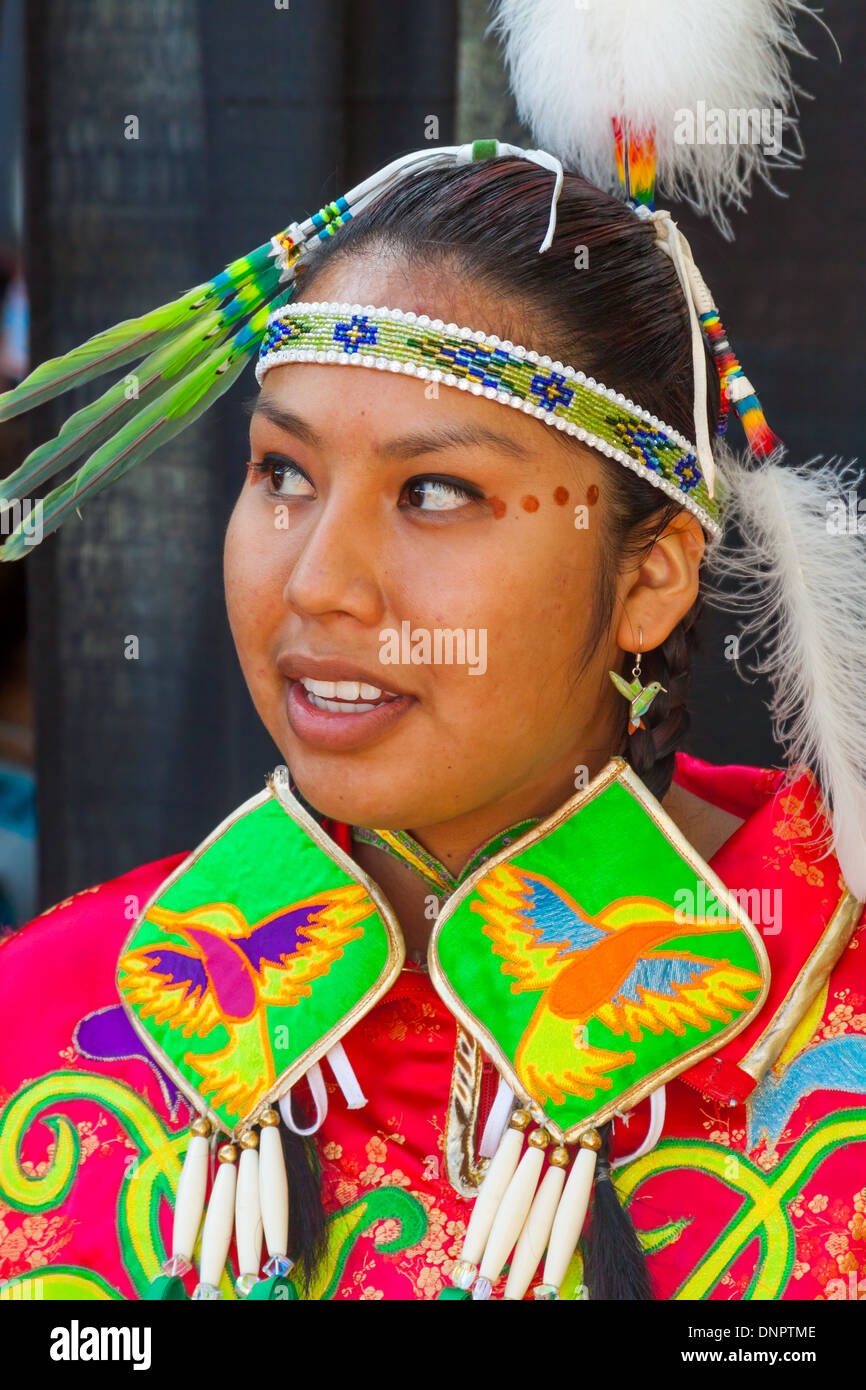 Santa Fe Indian Market Fashion show Native American New Mexico USA