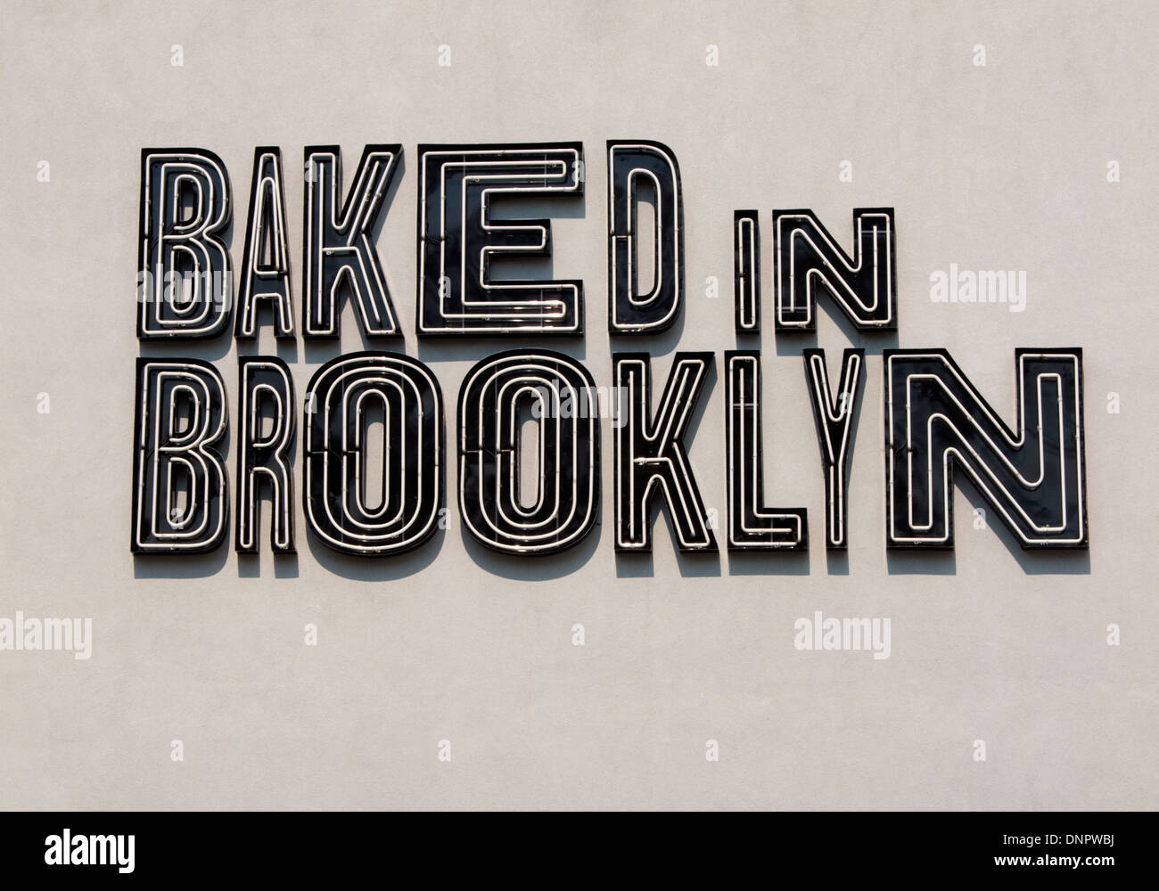 baked in Brooklyn bake shop Stock Photo Alamy