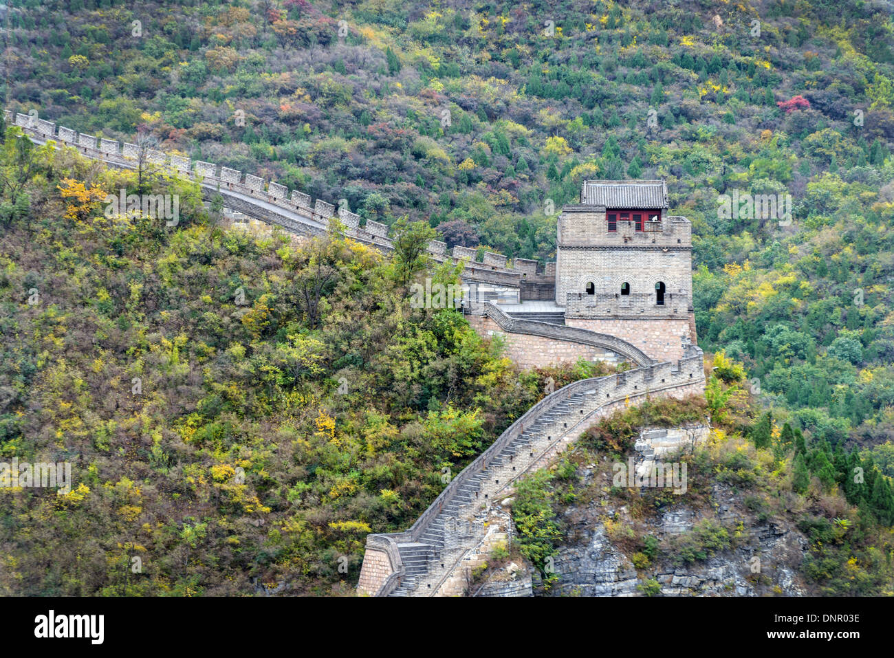 The Great Wall of China, near Beijing Stock Photo Alamy