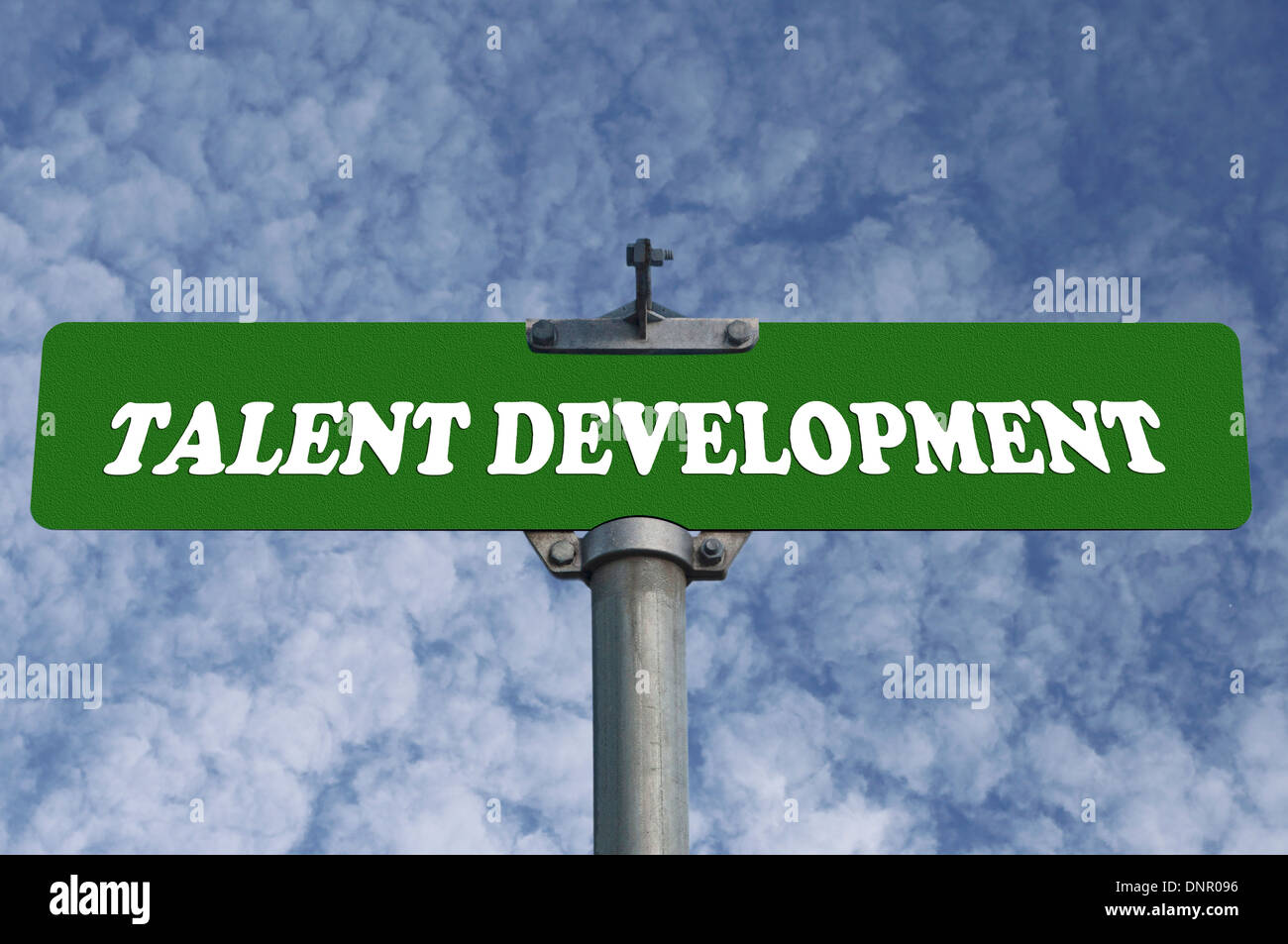 Talent development road sign Stock Photo Alamy
