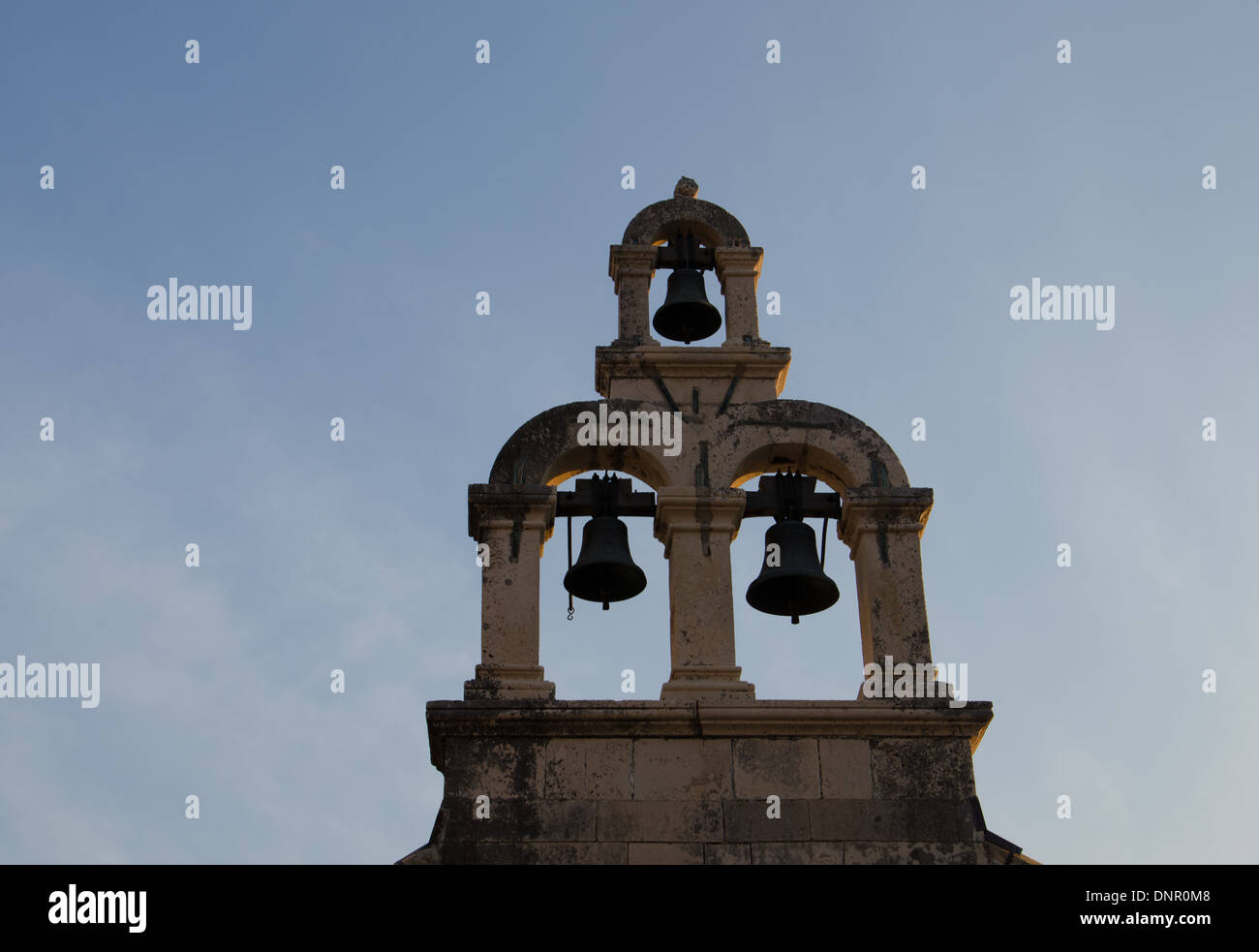 a bell tower in dubrovnik Stock Photo