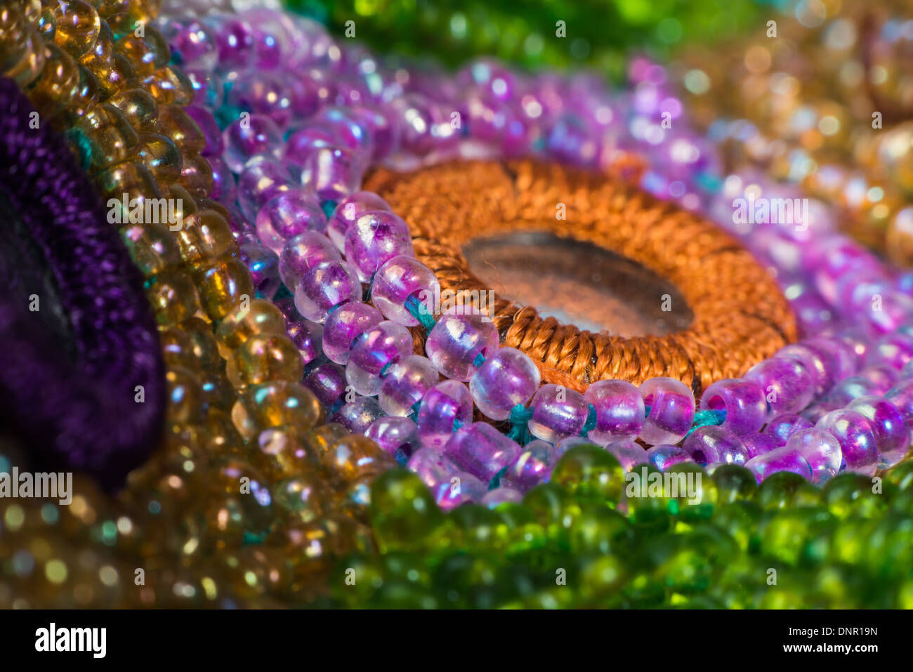 Fashion design elements on fabric. Colorful macro shot Stock Photo - Alamy