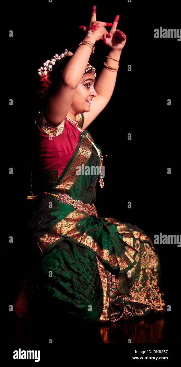 Classical Indian Dance Stock Photo
