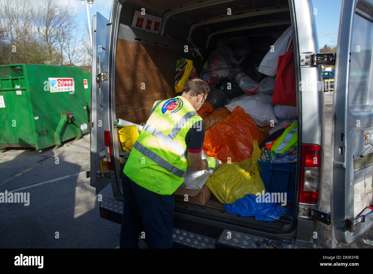 Salvation Army clothes charity bank Stock Photo Alamy