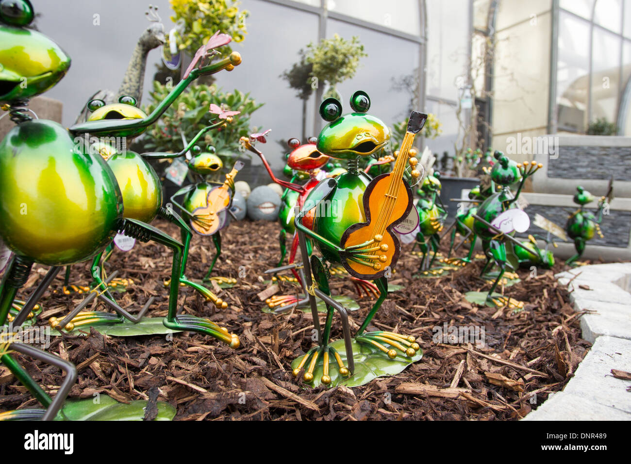 garden centre animal statues for gardens Stock Photo Alamy