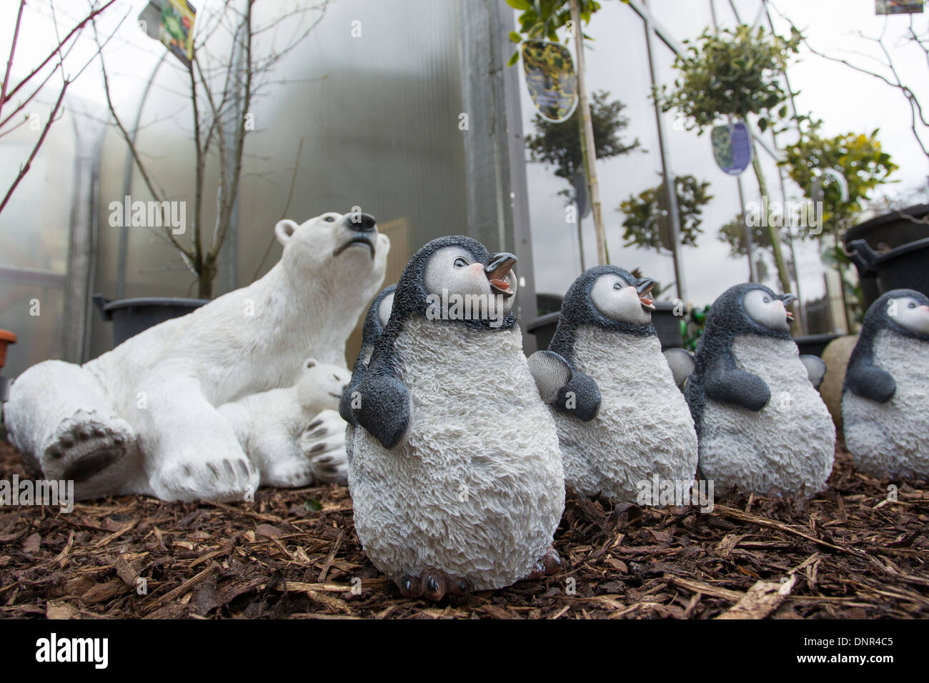 garden centre animal statues for gardens Stock Photo Alamy