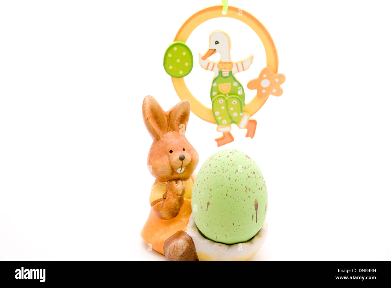 Easter bunny with Easter egg Stock Photo