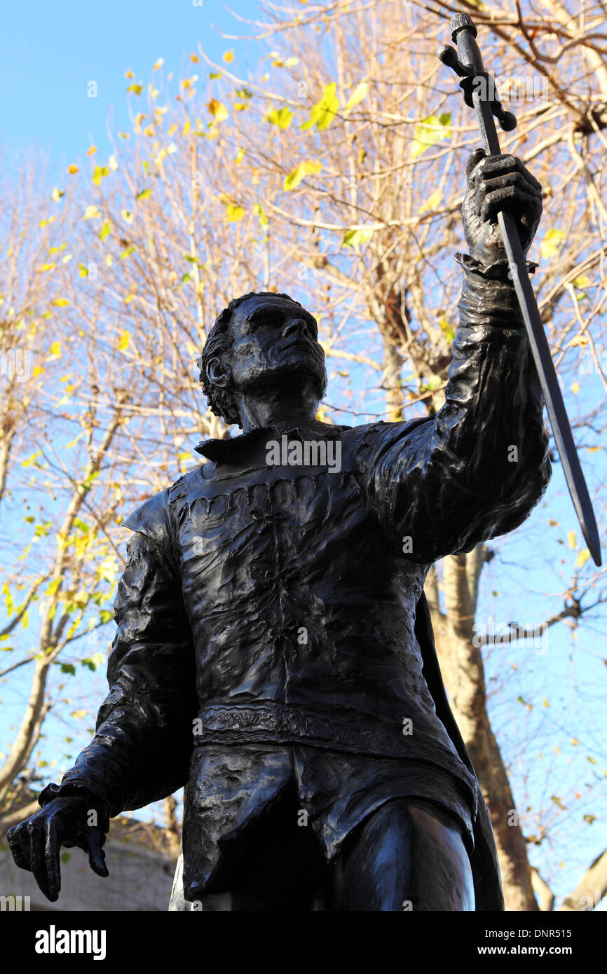 Laurence Olivier statue on the South Bank in London, England. Stock Photo