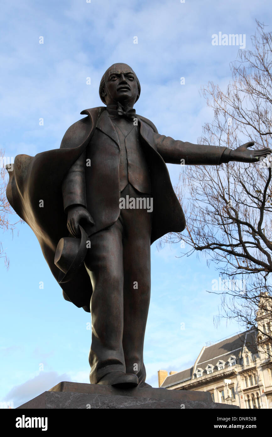 Statue of David Lloyd (1883 1945) in London, England Stock