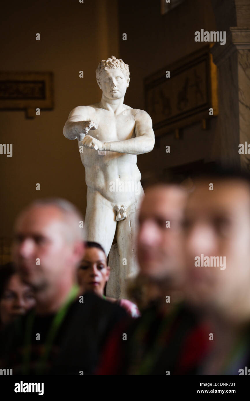 Statues in Vatican Museums, Vatican City, Rome, Italy, Europe Stock