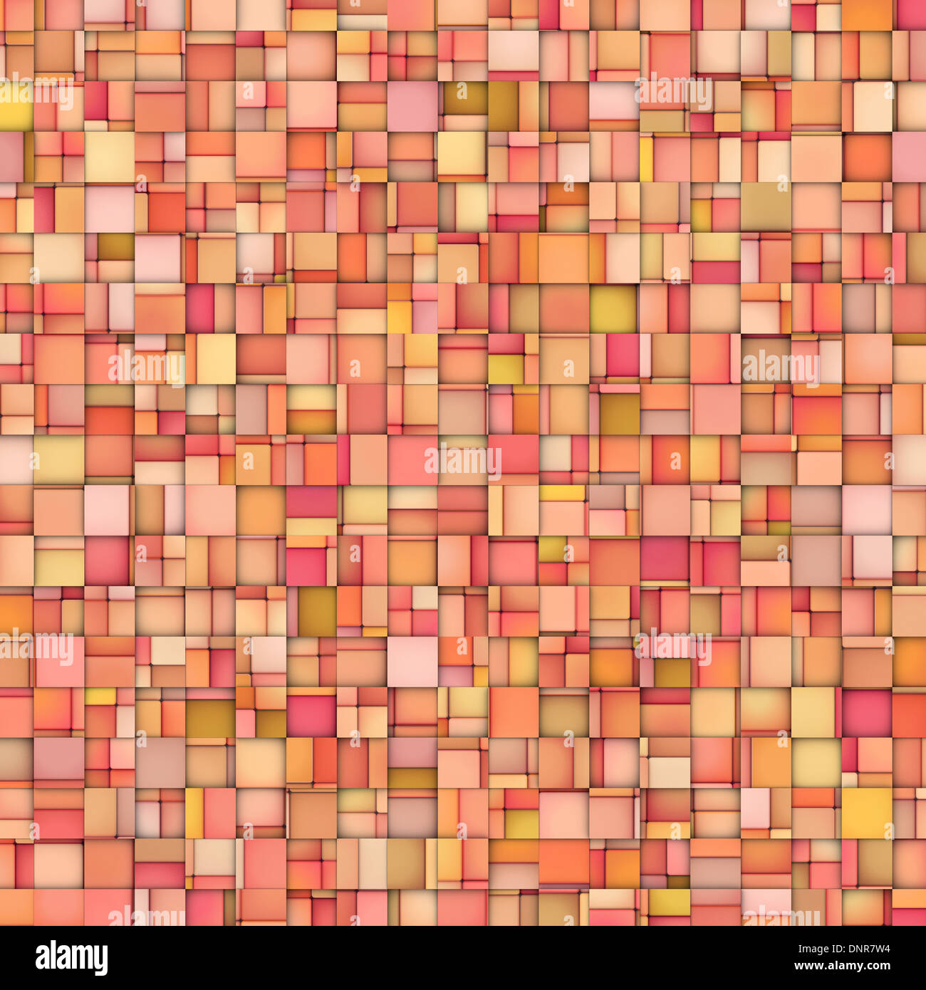 abstract tile mosaic backdrop in orange pink Stock Photo - Alamy