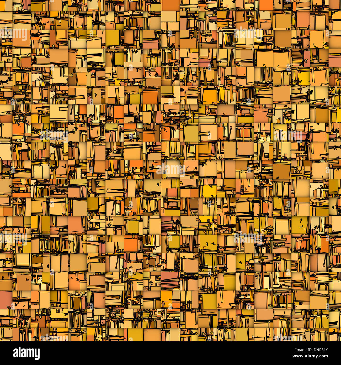 abstract tile mosaic backdrop in orange Stock Photo - Alamy