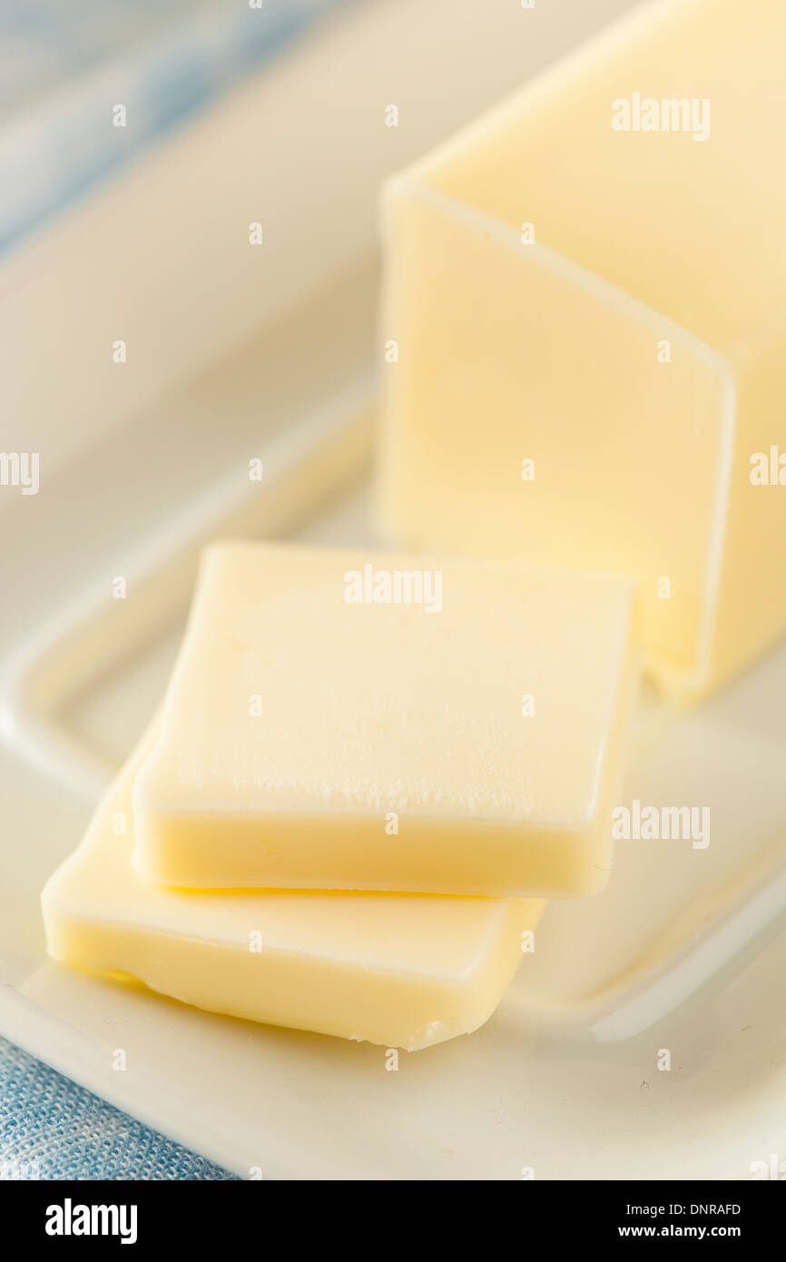 Organic Dairy Yellow Butter an Ingredient for Cooking Stock Photo