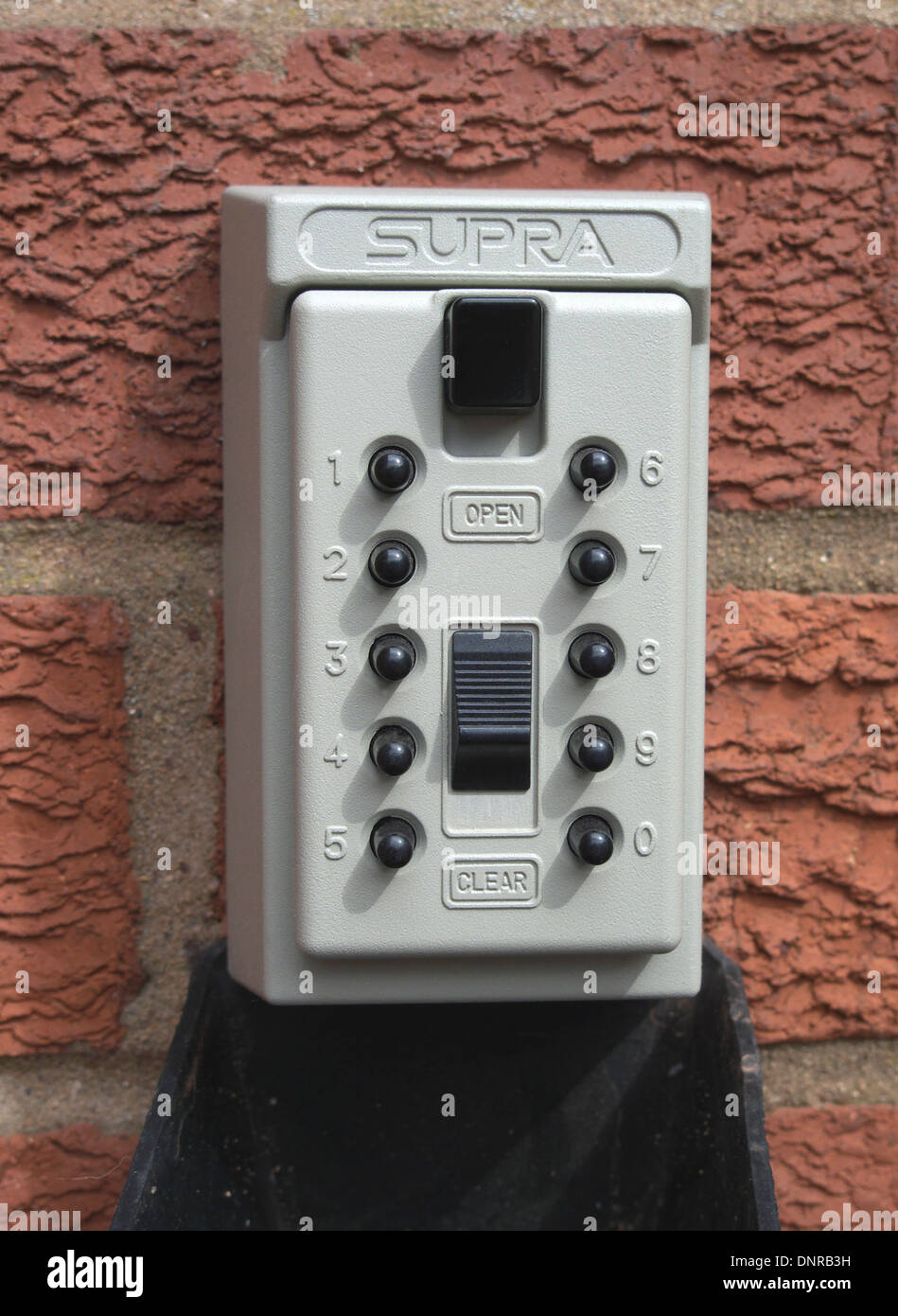 Wall Mounted Key Safe With Combination Lock, UK Stock Photo Alamy