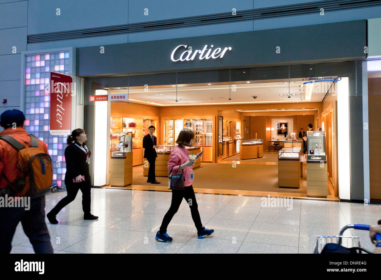 Cartier storefront - South Korea Stock 