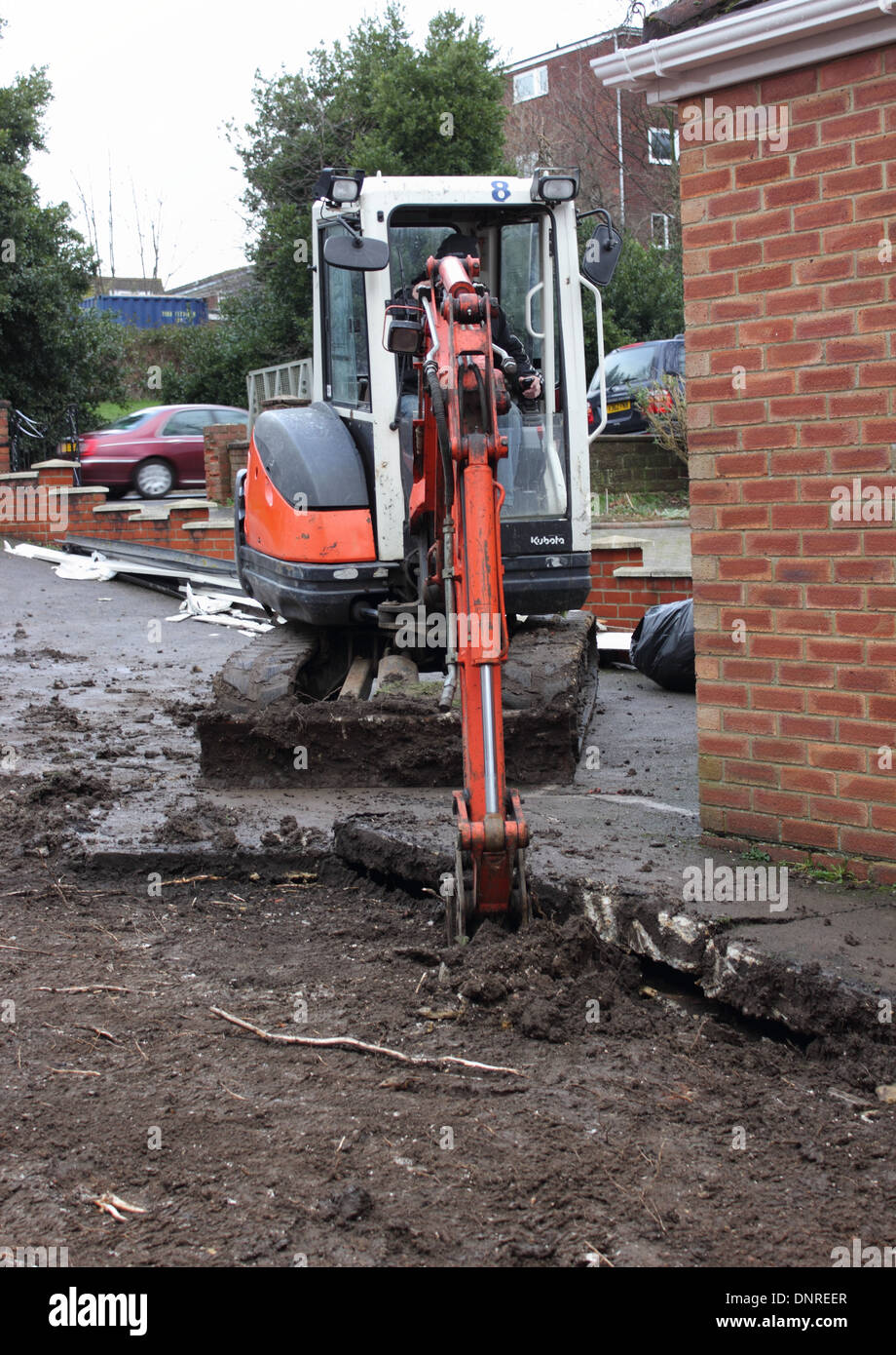 Using A Mini Digger Mini digger detail hi-res stock photography and images - Alamy