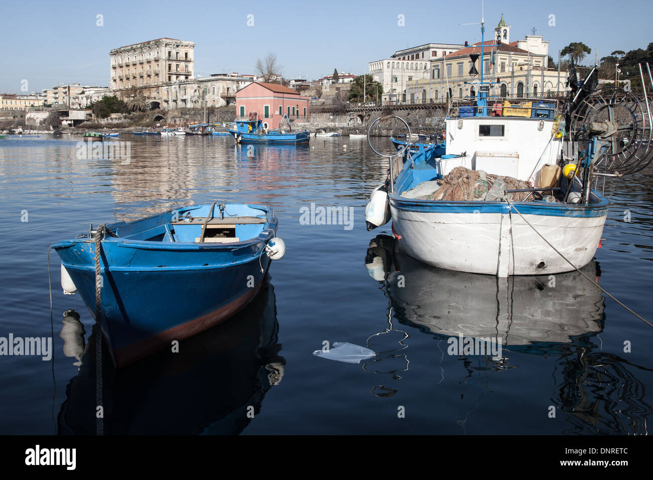 Real porto del Granatello Portici Stock Photo