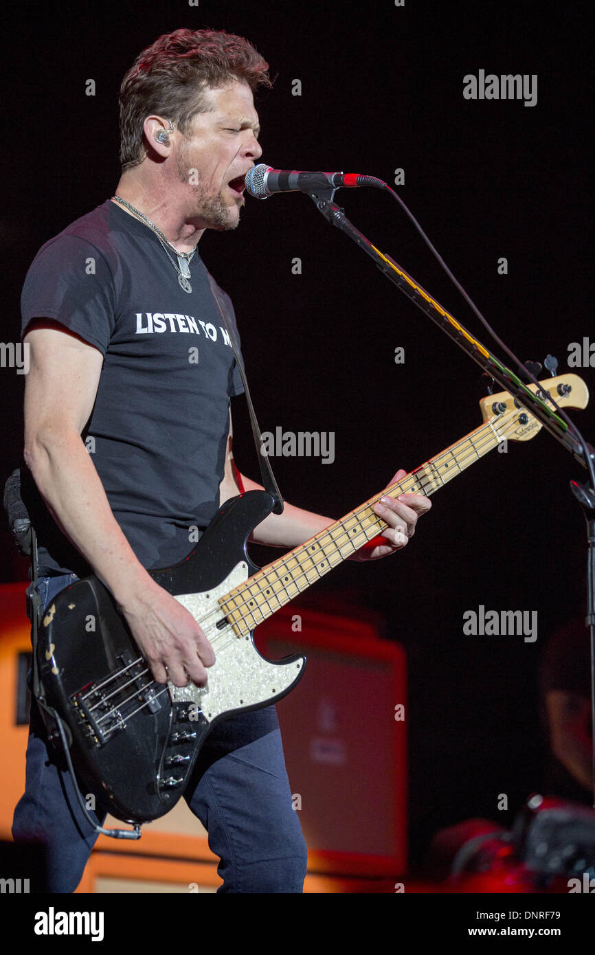 Rosemont, Illinois, USA. 9th July, 2013. Bassist JASON NEWSTED of Newsted performs at Allstate Arena in Rosemont, Illinois © Daniel DeSlover/ZUMAPRESS.com/Alamy Live News Stock Photo