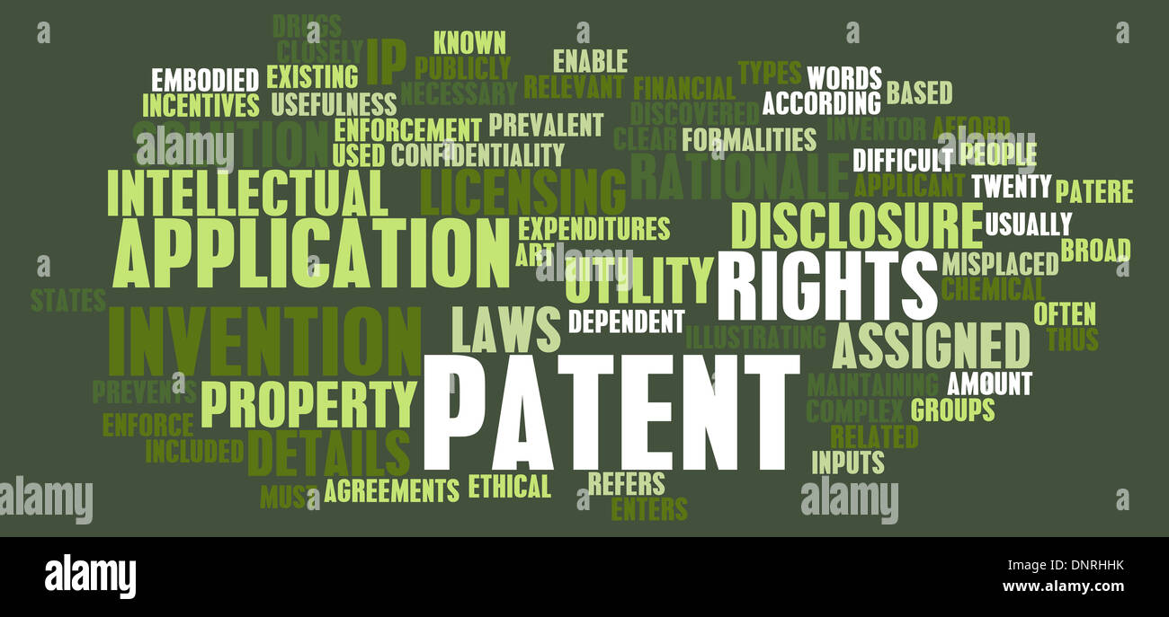 Patent Application as a Intellectual Property Art Stock Photo Alamy