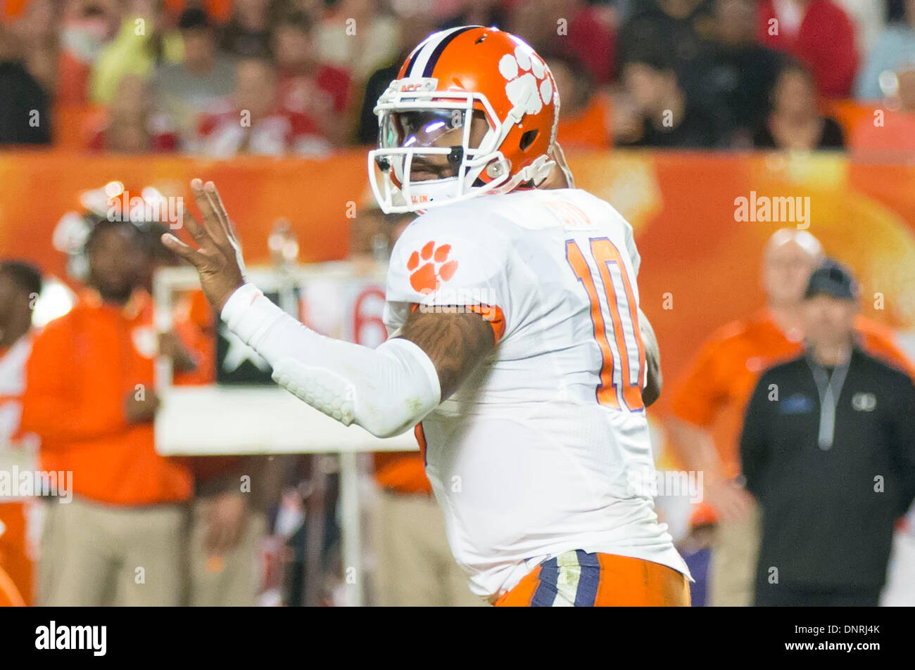 Miami Gardens Fl Usa 3rd Jan 2014 Clemson Tigers