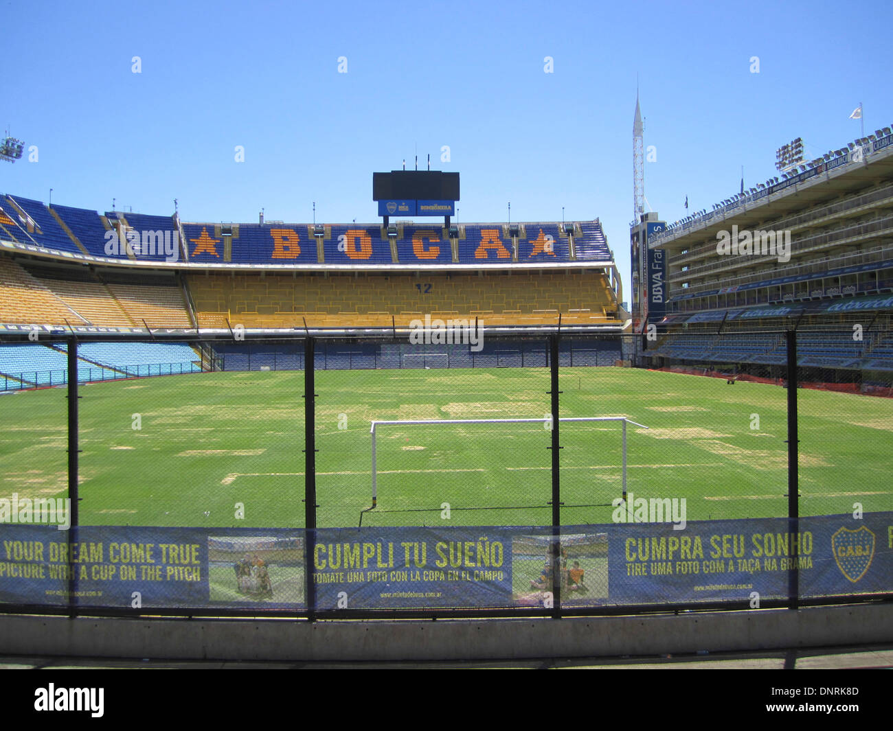 Boca soccer Stadium Home of Boca Juniors, Buenos Aires, Argentina Stock Photo