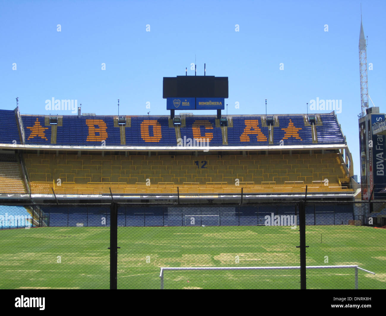 Boca soccer Stadium Home of Boca Juniors, Buenos Aires, Argentina Stock