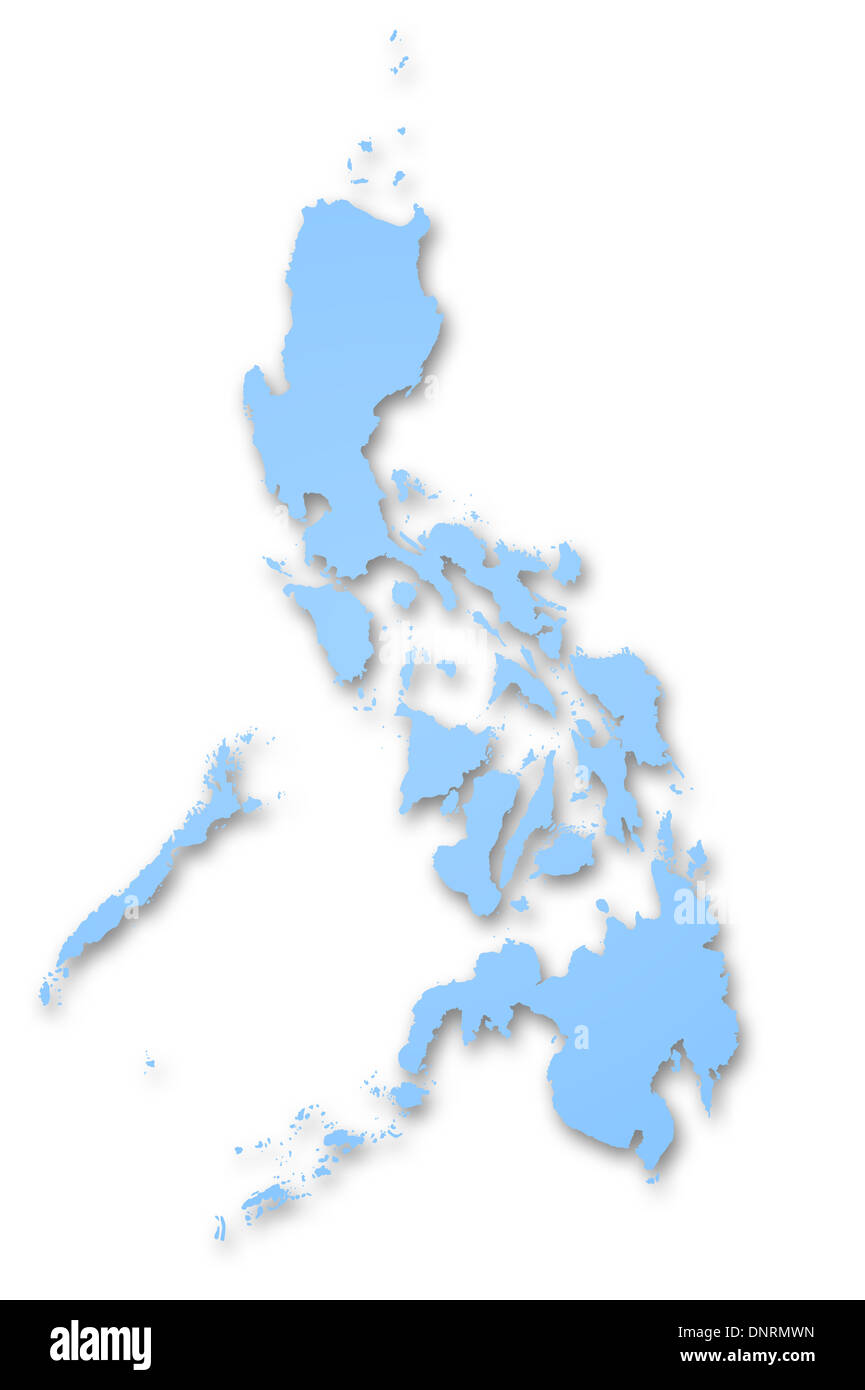 Philippines map Cut Out Stock Images & Pictures - Alamy
