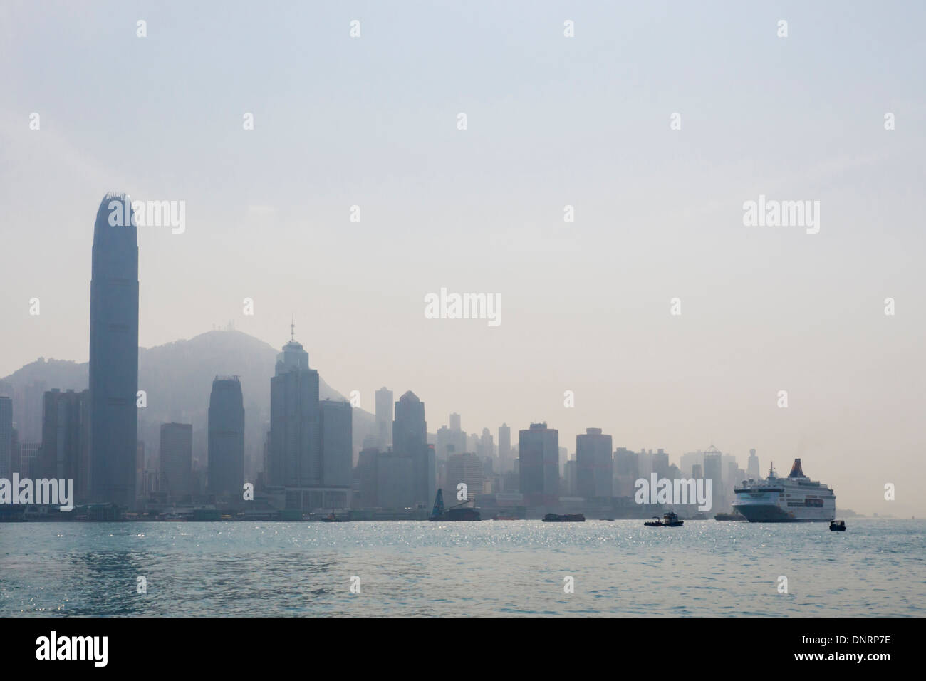 Skyscrapers on Hong Kong island, China Stock Photo